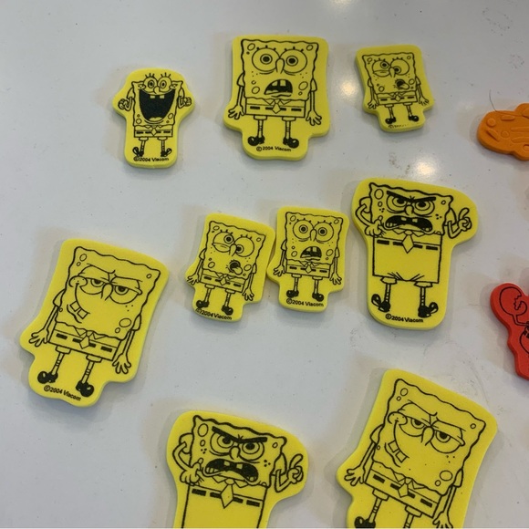 SpongeBob SquarePants Foam Sticker Lot (32) Vintage 2004 - Picture 2 of 11